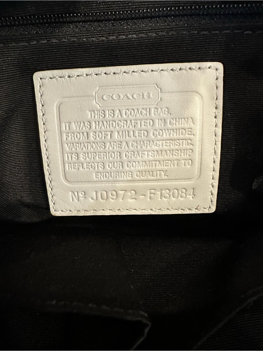 Coach leather satchel